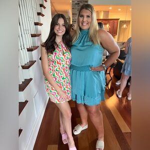 High neck sleeveless blue dress size 2X from Venus